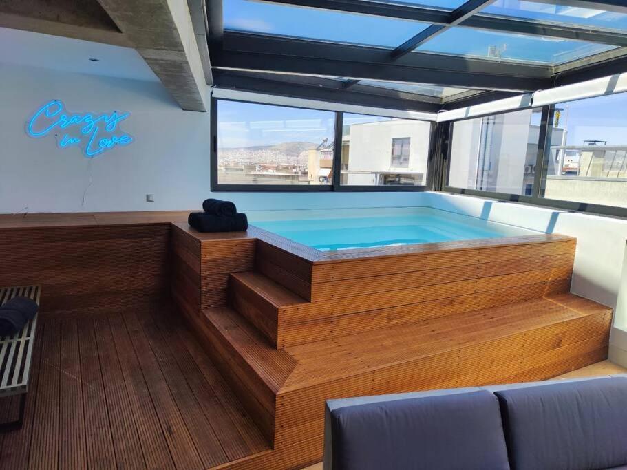 Apartamento Gazi Pool House Atenas Exterior foto